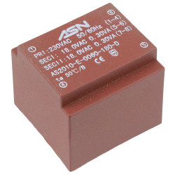 2 x 9V 0.6VA 230V Encapsulated PCB Transformer