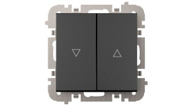 Vestra Łącznik Żaluzjowy Bez Ramki Podtynkowy Ip20 Czarny 3816-19