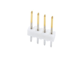 Wtyk PCB 4-pinowe raster: 2.54mm -rzędowe Molex Montaż na płytce drukowanej