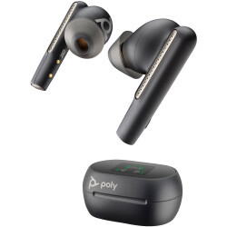 HP Poly 7Y8H0AA Voyager Free 60+M UC Carbon Black Earbuds +BT700 USB-C Adapter