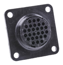 Złącze wielostykowe przemysłowe 28-pinowe, panelowe Gniazdo TE Connectivity