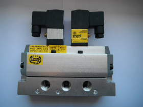 Zawór DTE 5/2 G3/8 sterowany dwustronnie elektrycznie 24VDC