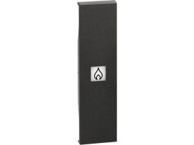 LIVING NOW Klawisz z okienkiem podświetlenia "ogrzewanie" - 1 moduł - czarny KG01PN LEGRAND