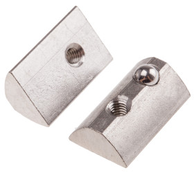 Część łącząca Nakrętka do rowków typu T Rozmiar rowka 8mm RS PRO Element mocowania i łączenia Rozmiar gwintu M4