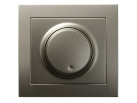 KIER Ściemniacz przyciskowo-obrotowy przystosowany do obciążenia żarowego i halogenowego satyna light ŁP-8W/45 OSPEL