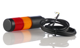 Wieża sygnalizacyjna Werma 2 -elementowy akustyczny Bez komponentu sygnalizatora dźwiękowego LED Czerwony/żółty 24 V