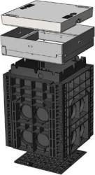 Studnia kompaktowa z poliwęglanu EK358K1 (SK1) pokrywa wybetonowana B125 BP-101784