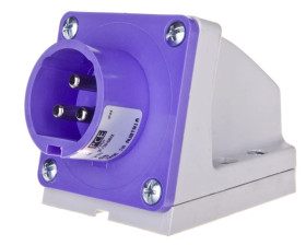 Wtyczka odbiornikowa 16A 3P 24V fioletowa IP44 563v