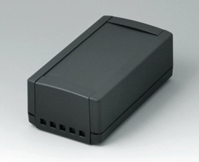 ABS enclosure, (L x W x H) 154 x 84 x 38 mm, black (RAL 9005), IP40, B1060469
