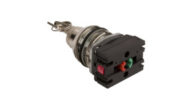 Przełącznik 2 Położeniowy Klucz 30Mm Srebro 1Z 1R Bez Samopowrotu W0-Nef30-B Xy