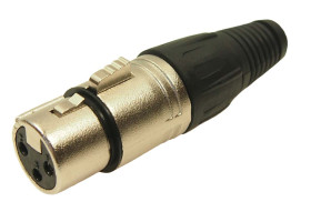 Złącze XLR 3 -pinowe Montaż na kablu Żeński