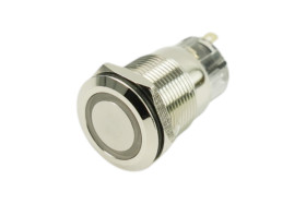 Metal illuminated Pushbutton-Blue Ring