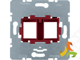 Płytka nośna 2 podwójna z czerwonym elementem mocującym mechanizm one.platform 454101 HAGER