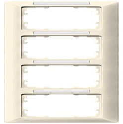 Mocowanie elektroinstalacyjne, kolor Biały, 4-krotna, Termoplastyczny, Siemens