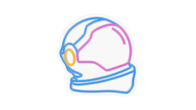 Neon Plexi Led Astronauta Multikolor Fpne22 Forever Light