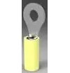 Insulated ring cable lug, 0.12-0.4 mm², AWG 26 to 22, 3.68 mm, M3.5, yellow, 2-326875-1