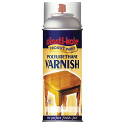 PlastiKote 440.0000592.076 592 Varnish Spray Clear Satin 400ml