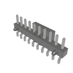 Listwa stykowa PCB 10-pinowe MMT raster: 2 mm Poziomy 1-rzędowe Samtec Powierzchnia Bez osłony