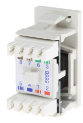 Złącze modułowe RJ, Cat6, l. otworów: 1, RJ45, UTP