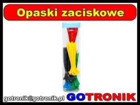 Opaski zaciskowe kolorowe 2,5 mm tuba CTT250C