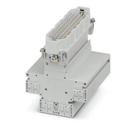 Złącze kostki zaciskowej 64-żyłowe Phoenix Contact rozmiar żyły 20 → 16 AWG Wciskane Poliamid Montaż na panelu