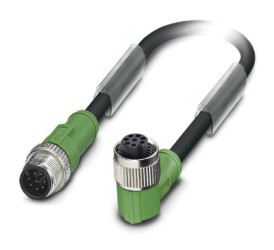 Przewód czujnik-siłownik ze złączem Złącze M12 liczba rdzeni 8 długość 600mm Rodzaj A Męskie Złącze B Złącze M12