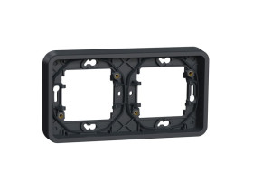 MUREVA STYL Podstawa podtynkowa 2 podwójna pozioma IP55 antracyt MUR34101 SCHNEIDER ELECTRIC