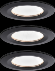 94473 Recessed light Nova Coin, 3x 6,5 W, 460 lm, 2700 K, matt black