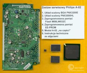 MODUŁ CYFROWY PHILIPS A-02 UNIWERSALNY ZESTAW NAPRAWCZY