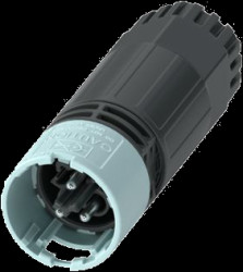 Plug, 3 pole, screw connection, Duo-Unlock lock, straight, 1313320