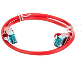 Kabel krosowy (Patch Cord) U/UTP kat.5e czerwony 0,5m DK-1512-005/R