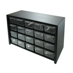 Szafka metalowa P20 20 szufladek przezroczyste