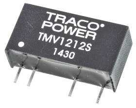 Przetwornica DC-DC, 1W, Uwe 10,8 → 13,2 V DC, Uwy 12V dc, Iwy 80mA, TRACOPOWER