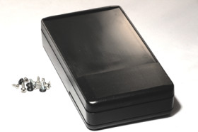 ABS enclosure, (L x W x H) 160 x 84 x 30 mm, black (RAL 9005), IP65, RH3045BK