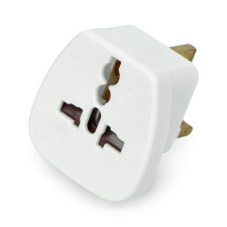 Wtyk sieciowy UK - gniazdo uniwersalne