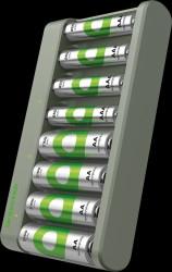 GPACSE821001 Desktop charger, NiMH, incl. 4x AA 2100 mAh + 4x AAA 850 mAh