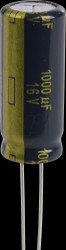 EEUFC1C102 Electrolytic capacitor, radial, 1000 µF, 16 V, 105°C, low ESR, A