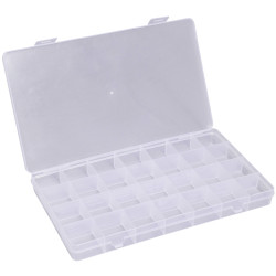 Quadrios 23SA090 Assortment Box 28 Compartments Transparent Lockable