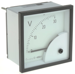 Woltomierz analogowy DC wycięcie: 68 x 68 mm HOBUT