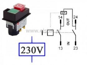 Wył. elektromag. 1F KJD17F, Tripus; 4p