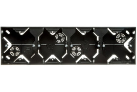 IMPRESJA Puszka natynkowa poczwórna antracyt PNP-4Y/50