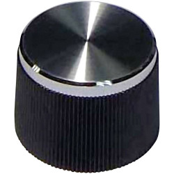 TruComponents 320008 Control knob Black (Ø x H) 21mmx15mm