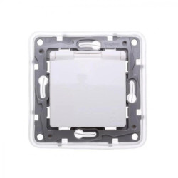 Niloe Gniazdo hermetyczne podtynkowe 2P+E IP44 klapka biala 764561