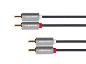 Kabel 2RCA-2RCA 1.8m Kruger&Matz Basic