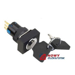 Stacyjka 2poz. ON-ON 5A/250V 16mm