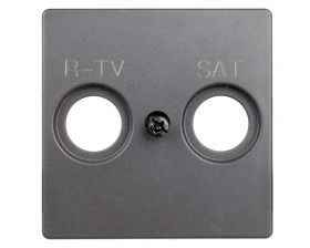 Simon 82 Pokrywa gniazda antenowego RD/TV/SAT grafit 82097-38