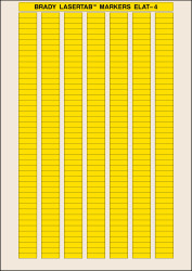 Arkusz papieru etykietowego ELAT-4-747YL-10, Brady