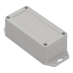 ZP120.60.45UJpH TM ABS-PC - Obudowa hermetyczna ZP120.60.45 jasny dół z uszami - bezbarwna góra z uszczelką i tulejkami mosiężny