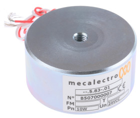 Elektromagnes przytrzymujący 24V dc 1450N średnica 63mm