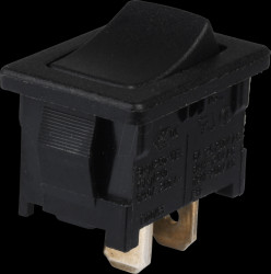 01801.1102-02 Rocker switch, 1-pin, OFF, black